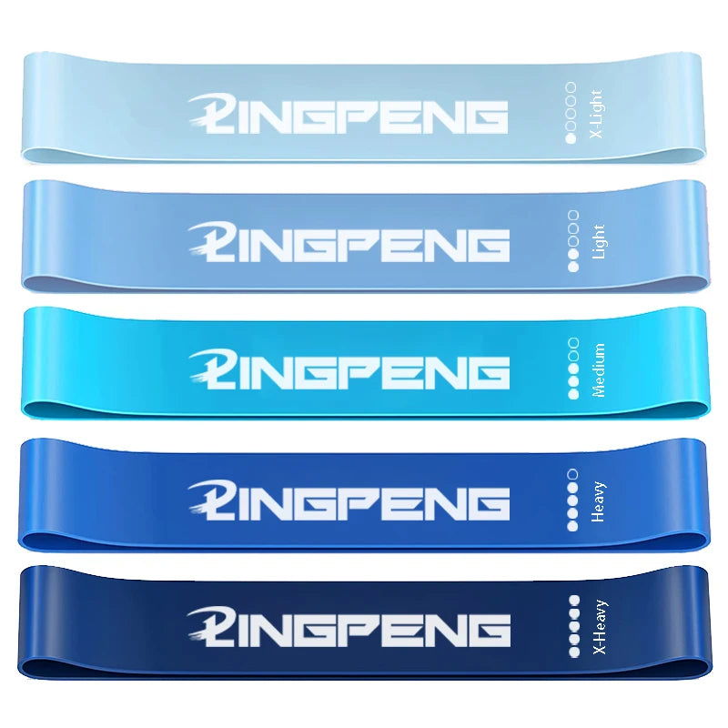 Resistance Loop Exercise Bands 5 Different Resistance Levels Elastic Band Suitable for arm Leg Stretching and Strength Training - Artigo Importado