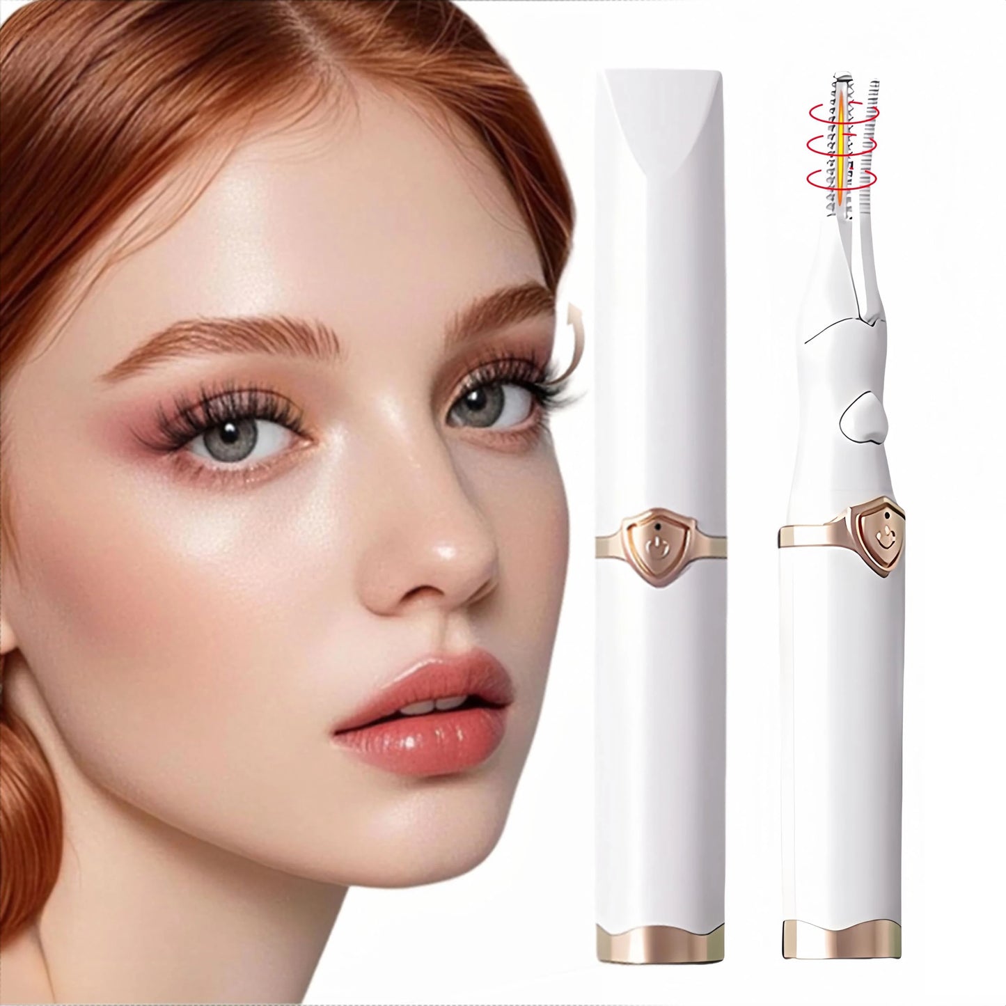 Heated Eyelash Curler 2-in-1 Clip-Type Design 3 Temperature Modes USB Rechargeable Electric Eyelash Curler for Women Girls Gift - Artigo Importado