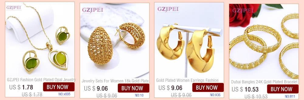 Minimalist Design Brazil Gold Color Jewelry Set For Women High Quality Jewelry Gold Plated Necklace Bracelet Earrings And Ring - Artigo Importado
