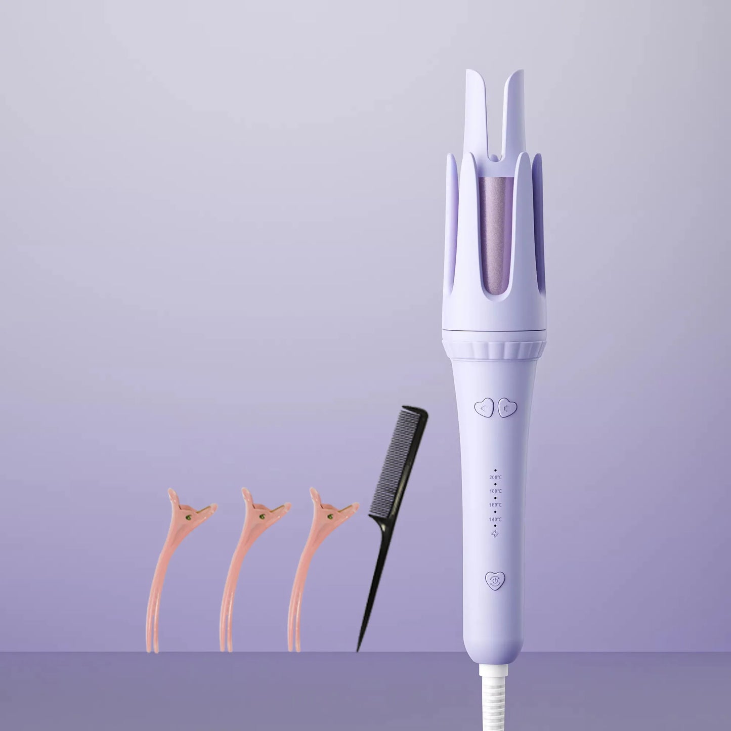 Automatic Hair Curling Iron 32mm Hair Curler Ceramic Rotating Professional Hair Waver Curling Tool Hair curler for long hair - Artigo Importado