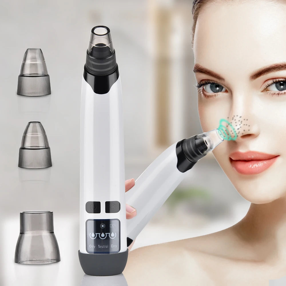 Blackhead Remover Vacuum Acne Pimple Black Spot Suction Electric Facial Pore Cleaner Skincare Exfoliating Beauty Instrument - Artigo Importado