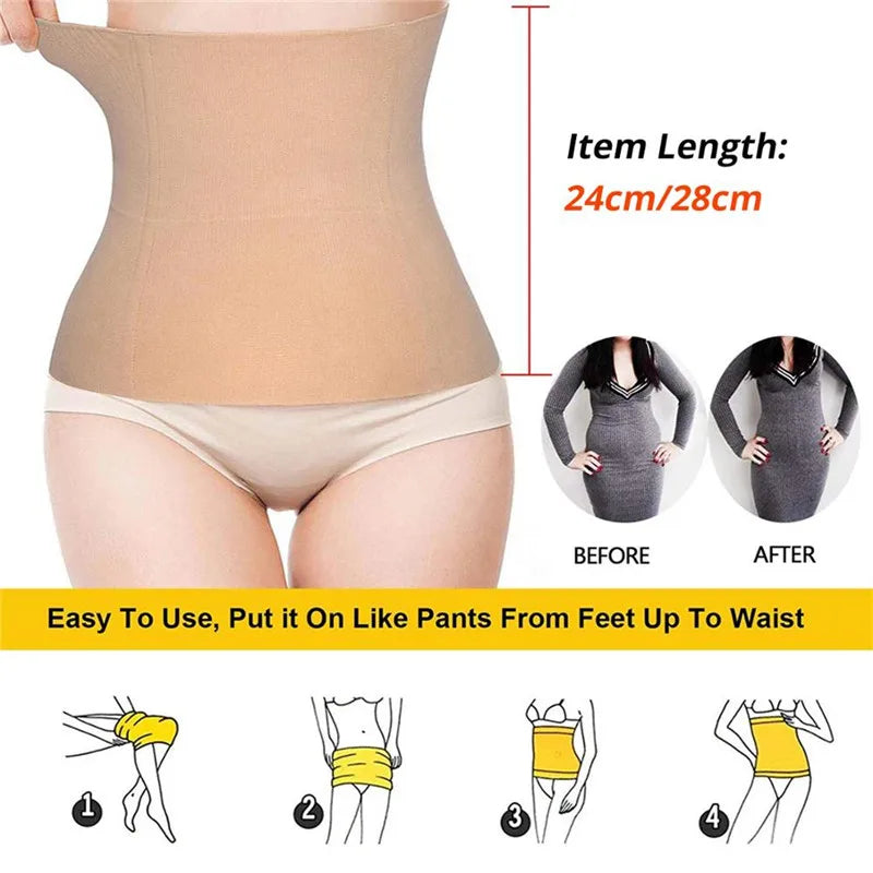 Waist Trainer Slimming Belt Women Gym Fitness Cincher Belly Control Corset Women Body Shaper Weight Loss Belly Waist Wrap - Artigo Importado