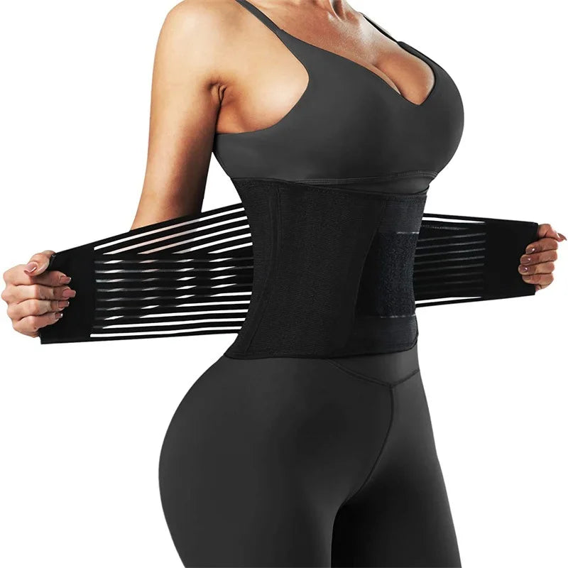Waist Trainer Belt,Gym Lumbar Belt,Elastic Slimming Body Shaper,Fitness Belt Sport Girdle,Workout Lumbar Spine Strap for Women - Artigo Importado