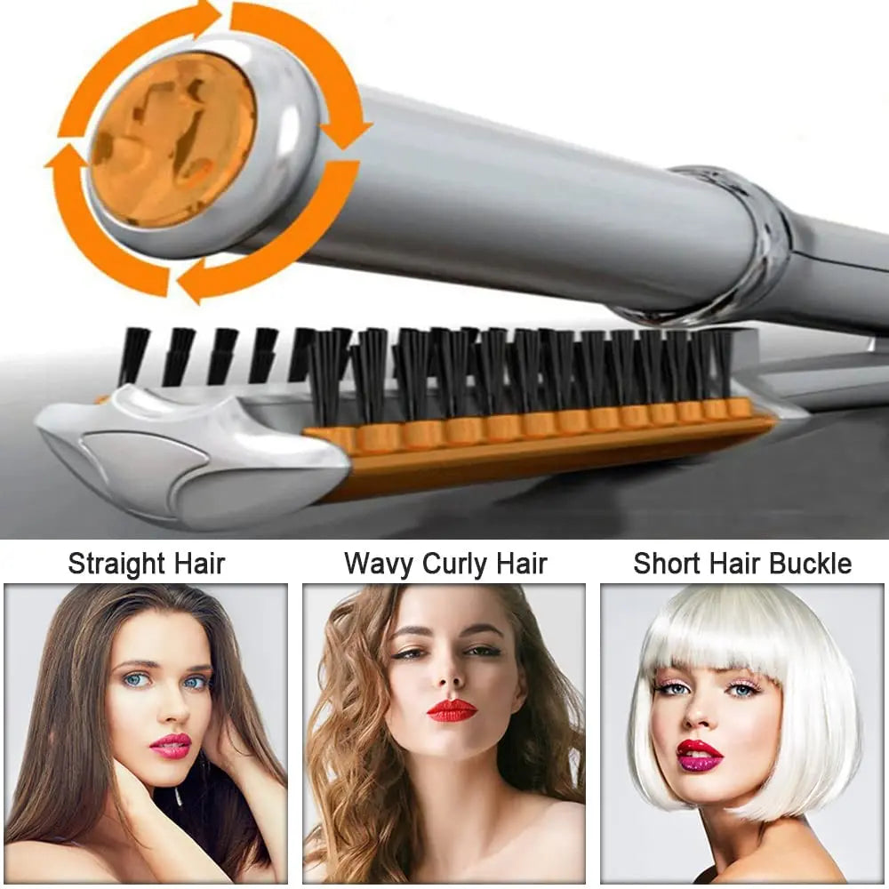 Automatic Hair Curler Auto Hair Curling Iron Styler Rotating Air Curler Air Spin Wand Styler Curl Machine Magic Hair Curler - Artigo Importado