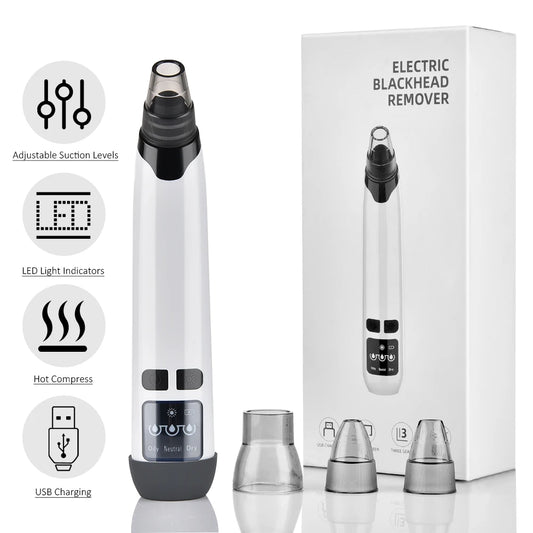 Blackhead Remover Vacuum Acne Pimple Black Spot Suction Electric Facial Pore Cleaner Skincare Exfoliating Beauty Instrument - Artigo Importado