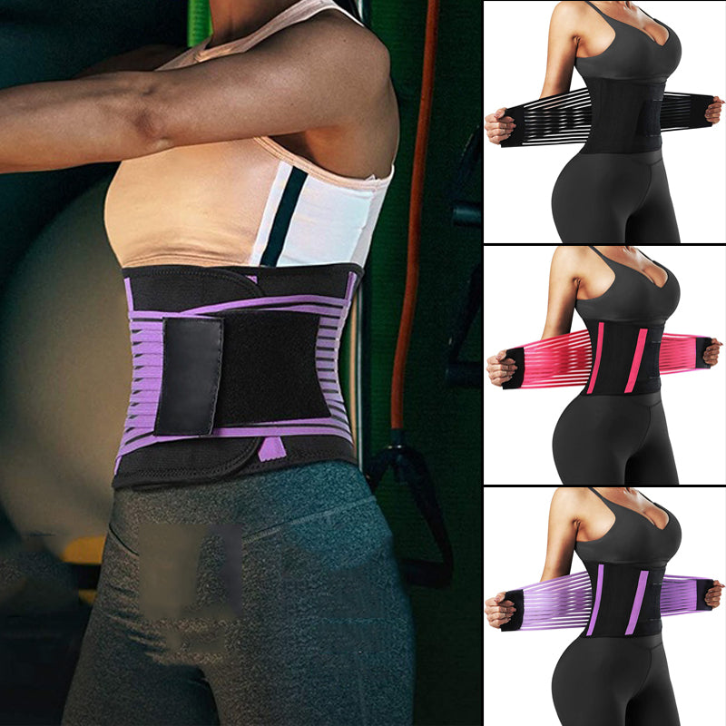 Waist Trainer Belt,Gym Lumbar Belt,Elastic Slimming Body Shaper,Fitness Belt Sport Girdle,Workout Lumbar Spine Strap for Women - Artigo Importado