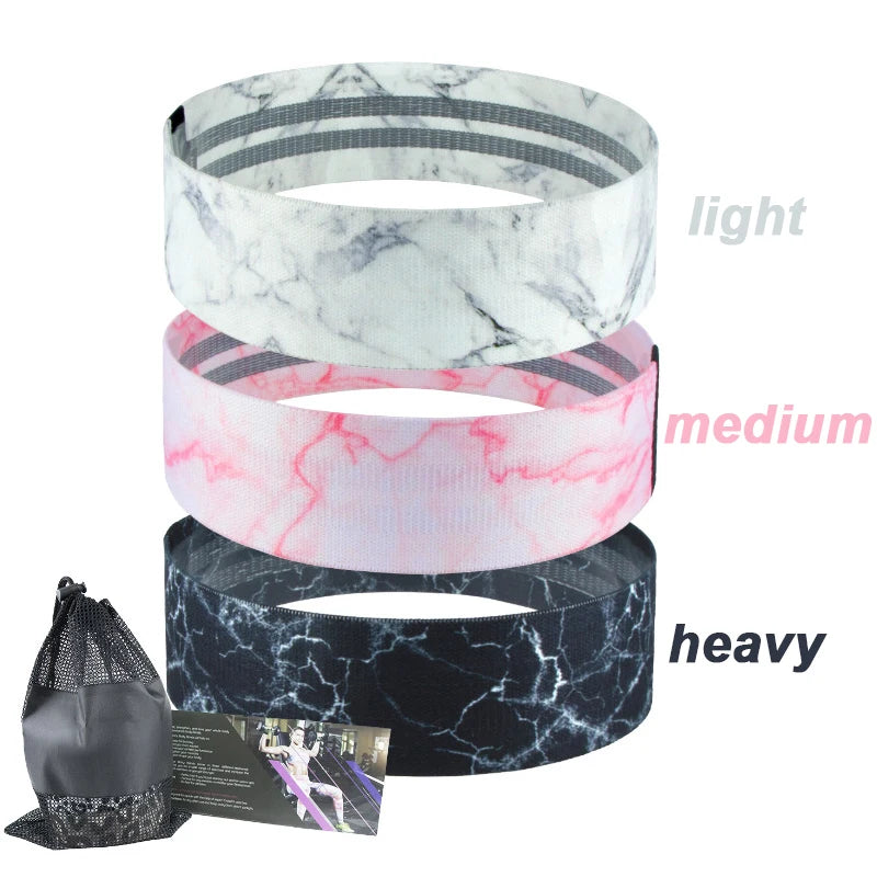 Resistance Bands Set Fitness Exercise Elastic Booty Bands Logo Training Workout Sport Yoga Strength Gym Equipment - Artigo Importado