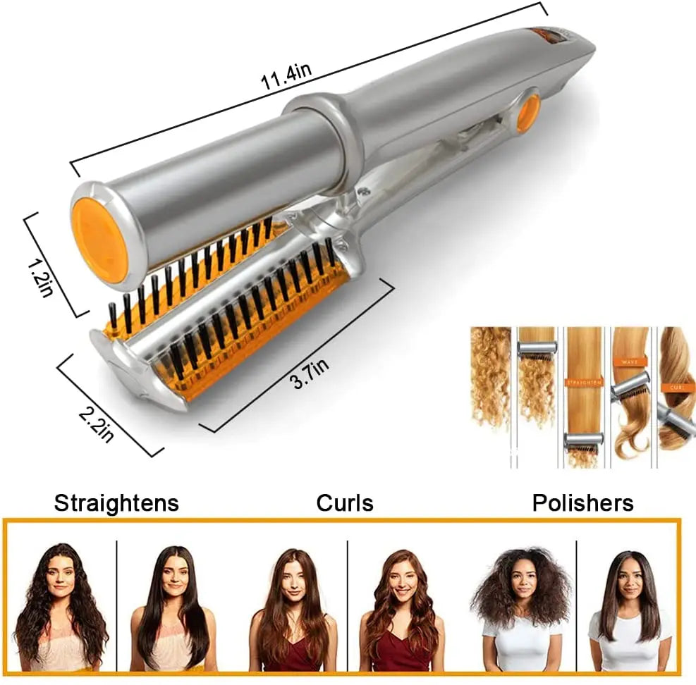 Automatic Hair Curler Auto Hair Curling Iron Styler Rotating Air Curler Air Spin Wand Styler Curl Machine Magic Hair Curler - Artigo Importado