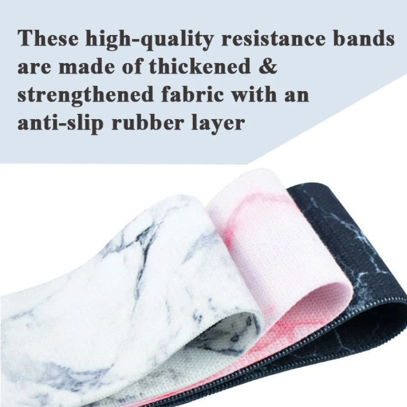 Resistance Bands Set Fitness Exercise Elastic Booty Bands Logo Training Workout Sport Yoga Strength Gym Equipment - Artigo Importado