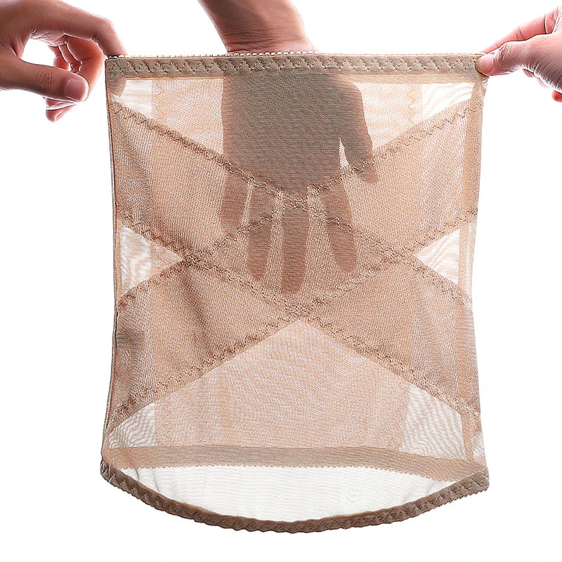 Body Shaper Waist Trainer Belt for Women Modeling Strap Mesh Intimates Girdle Belly Belt Stomach Abdomen Postpartum Belt Breath - Artigo Importado