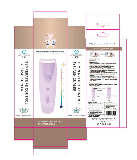 New Women Makeup Electric Heated Eyelash Curler Long Lasting Eye Lash Perm Heated Eyelashes Clip Automatic Tool - Artigo Importado