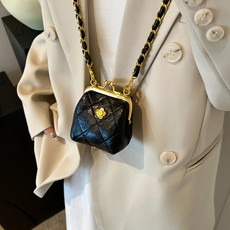 Super Mini Crossbody Bags For Women Designer Bag Luxury Chain Shoulder Coin Mini Purse Cute Clip Lipstick Bag Lady Cute Hobo Bag - Artigo Importado