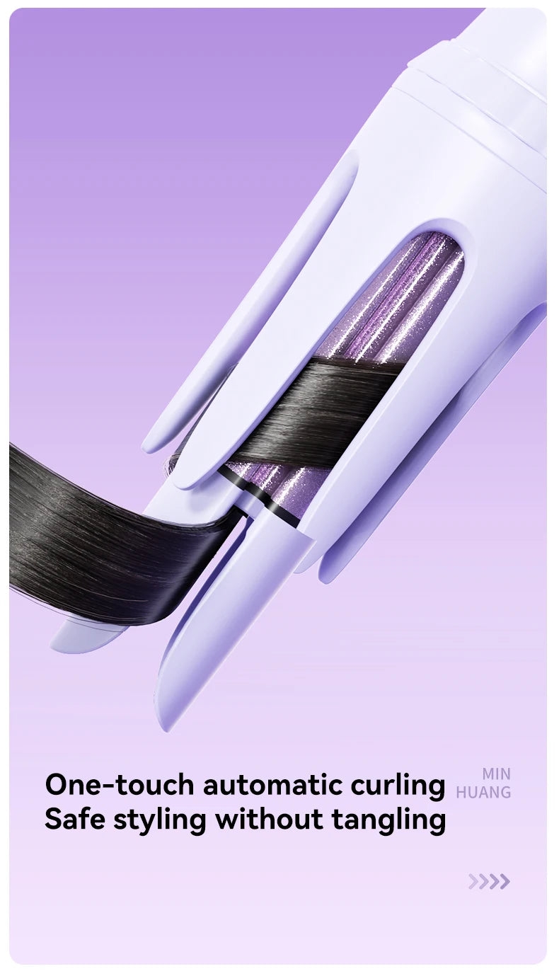 Automatic Hair Curling Iron 32mm Hair Curler Ceramic  Rotating Professional Hair Waver Curling Tool Hair curler for long hair - Artigo Importado