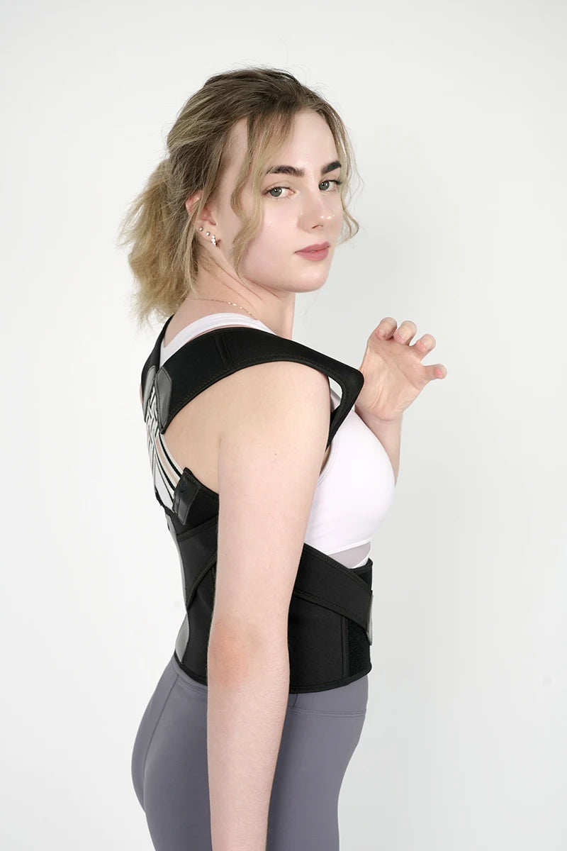 Posture Corrector for Women and Men, Adjustable Shoulder Posture Brace, Back Straightener Posture, Used for Middle Upper Spine - Artigo Importado