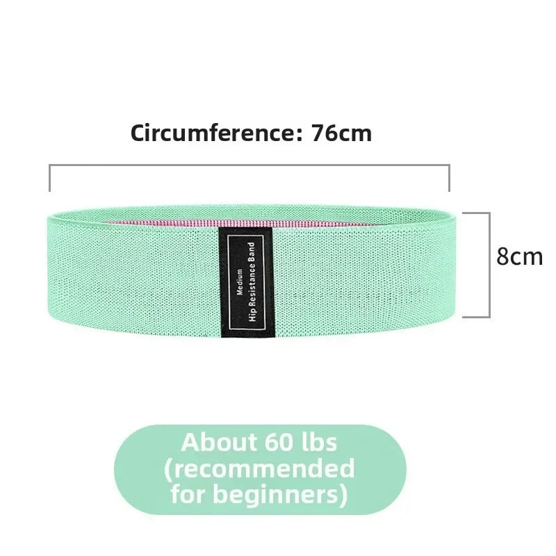Fabric Resistance Hip Booty Bands Glute Thigh Elastic Workout Bands Squat Circle Stretch Fitness Strips Loops Yoga Gym Equipment - Artigo Importado
