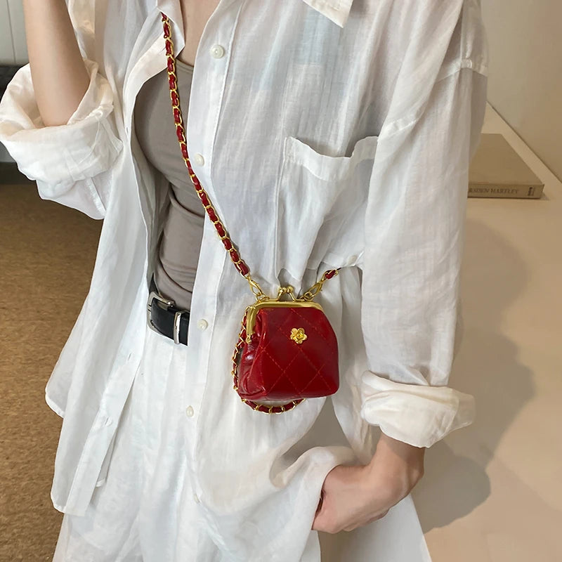 Super Mini Crossbody Bags For Women Designer Bag Luxury Chain Shoulder Coin Mini Purse Cute Clip Lipstick Bag Lady Cute Hobo Bag - Artigo Importado