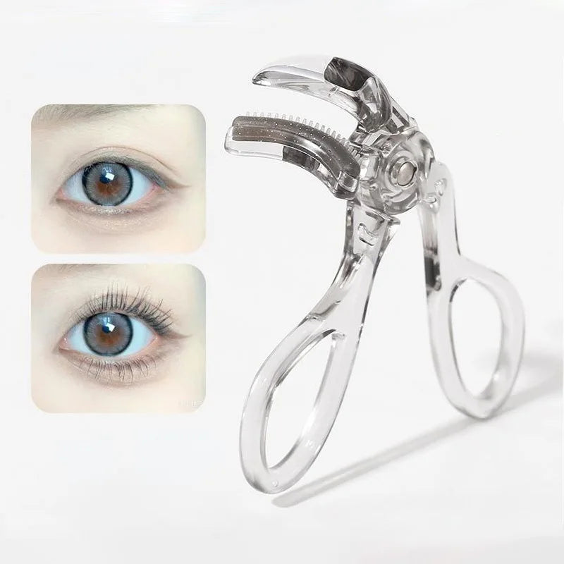 Dual-Type Eyelash Curler with Comb – Wide & Partial Clip Options, Waterproof, Long-Lasting, Natural Curl, Unisex Certified - Artigo Importado