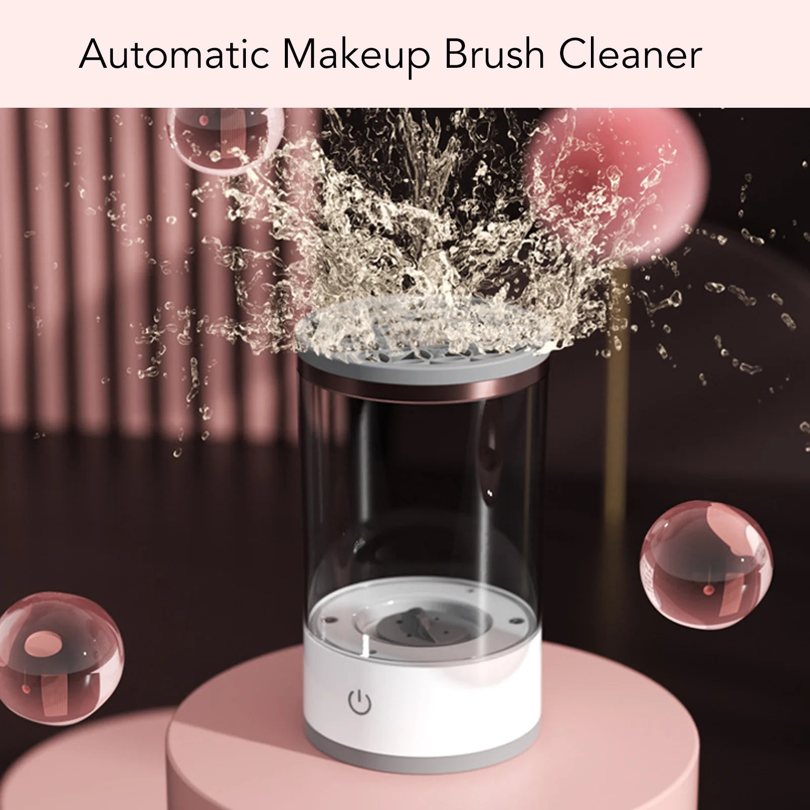 Electric Makeup Brush Cleaner Machine Automatic Brush Cleaner Machine Electric Cosmetic Automatic - Artigo Importado