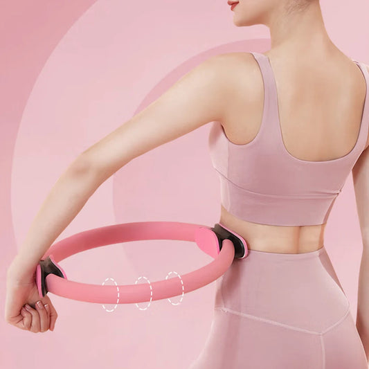 Pilates Ring Fitness Ring Portable Fitness Circle Flexible Resistance Exercise Equipment for Toning Inner & Outer Thighs - Artigo Importado