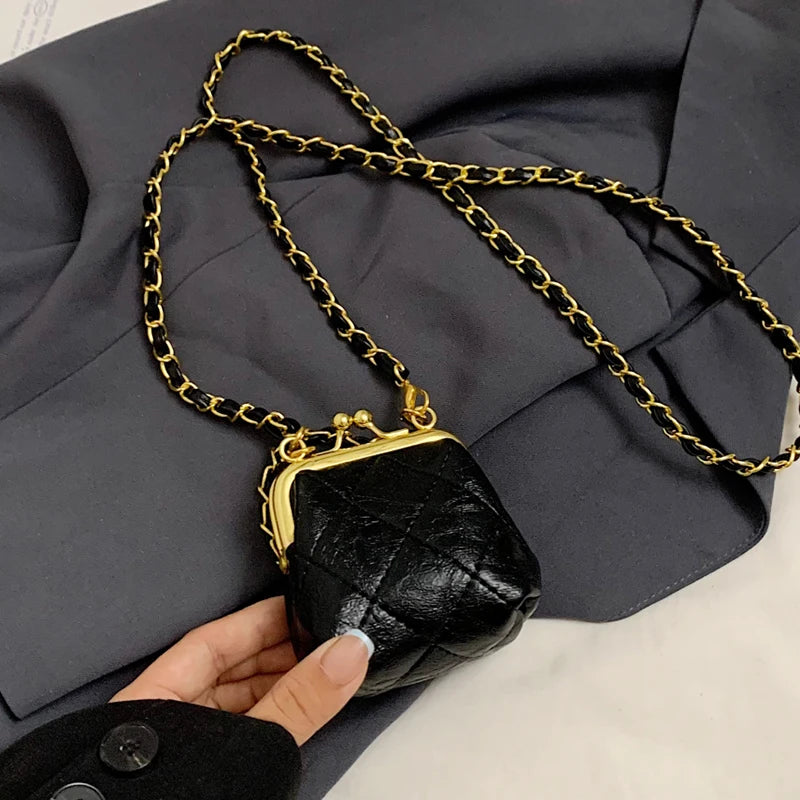 Super Mini Crossbody Bags For Women Designer Bag Luxury Chain Shoulder Coin Mini Purse Cute Clip Lipstick Bag Lady Cute Hobo Bag - Artigo Importado