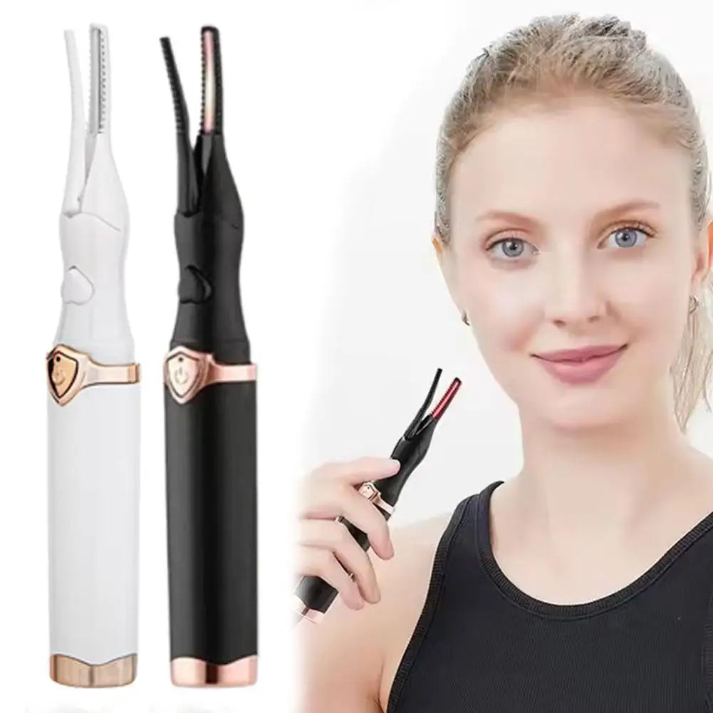 Thermal Eyelash Curler New Electric Heated Eyelash Curler Portable Intelligent Temperature Control Styling Make Up Beauty Tool - Artigo Importado