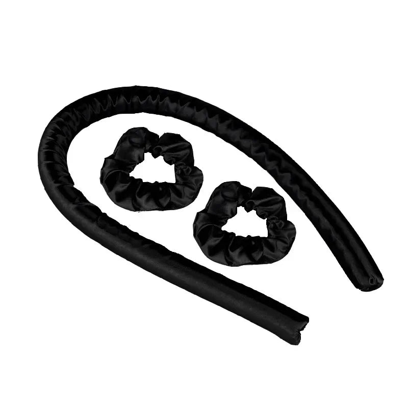 Heatless Curling Rod Headband No Heat Silk Curls Ribbon Hair Rollers Sleeping Soft Headband Lazy Hair Curlers Hair Styling Tools - Artigo Importado