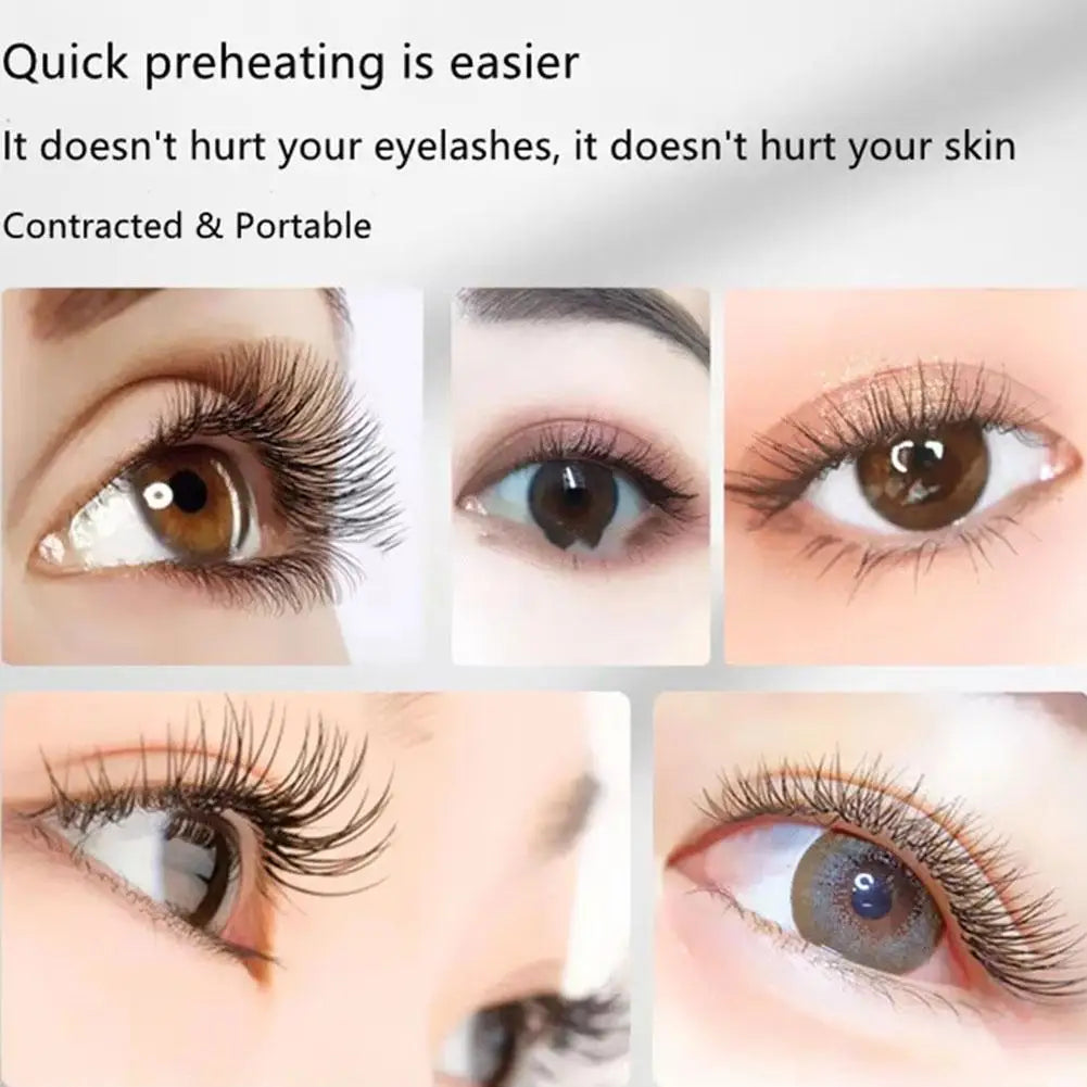 Electric Eyelash Curler Fast Heating Eyelash Curler Long-Lasting Eyelash Comb Professional Heated Curling Brush Makeup Tools - Artigo Importado