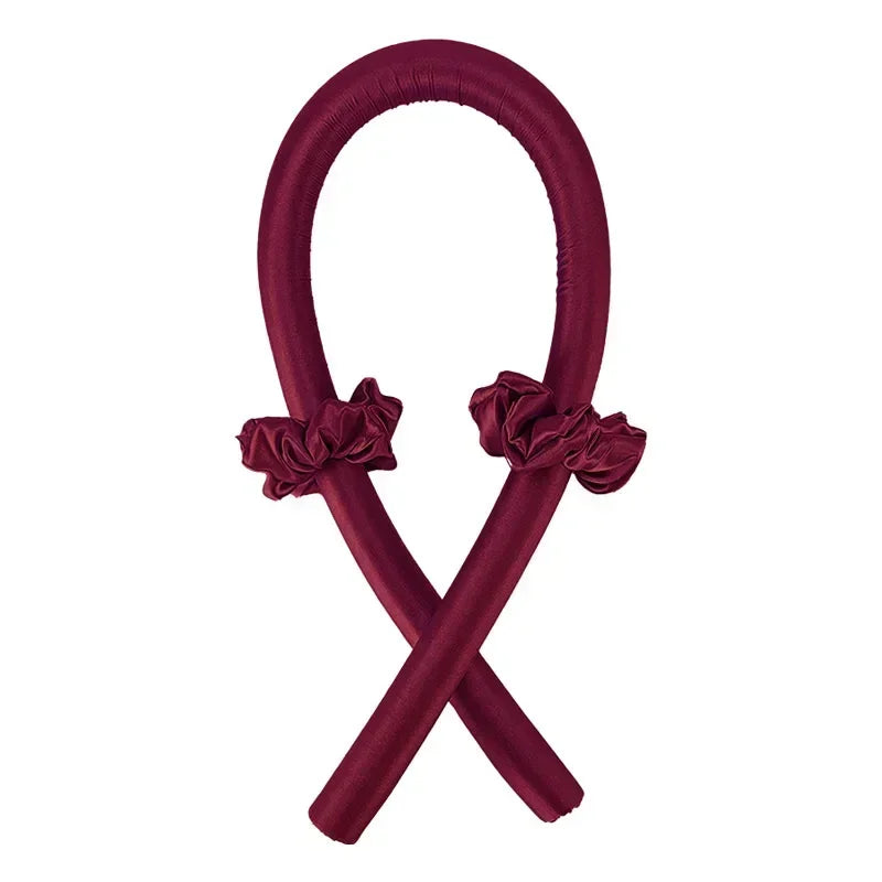 Heatless Curling Rod Headband No Heat Silk Curls Ribbon Hair Rollers Sleeping Soft Headband Lazy Hair Curlers Hair Styling Tools - Artigo Importado