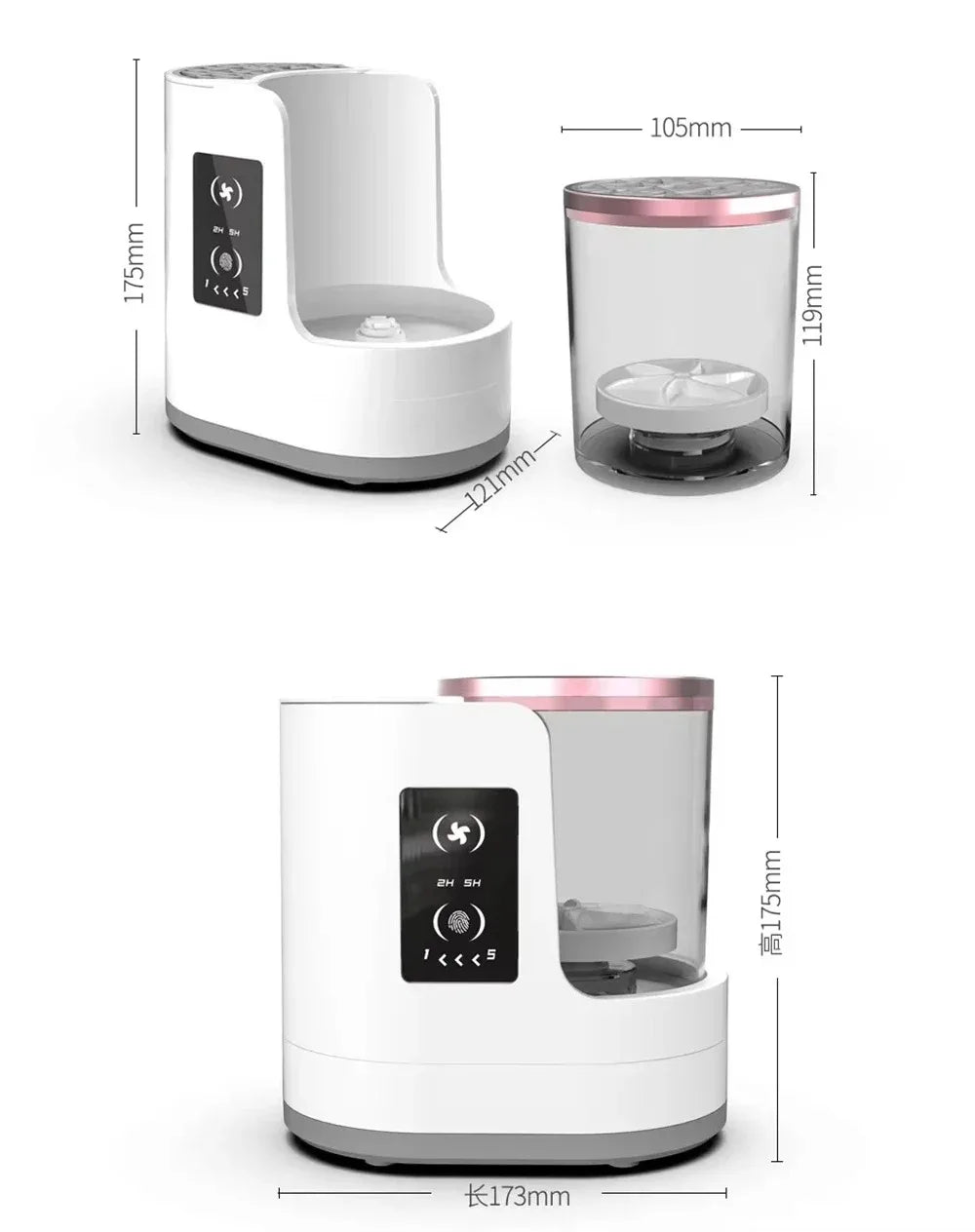 USB Electric Makeup Brush Cleaner 3-in-1 with Automatic Quick-Drying Support Device - Makeup Brush Cleaning And Drying Book Tool - Artigo Importado