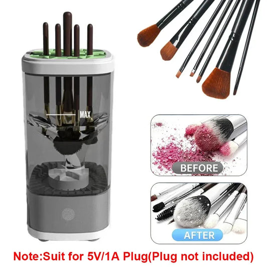 3-in-1 Electric Makeup Brush Cleaner - Automatic Washing & Drying, Type-C Charging, Fast & Deep Cleaning for Cosmetic Brushes - Artigo Importado
