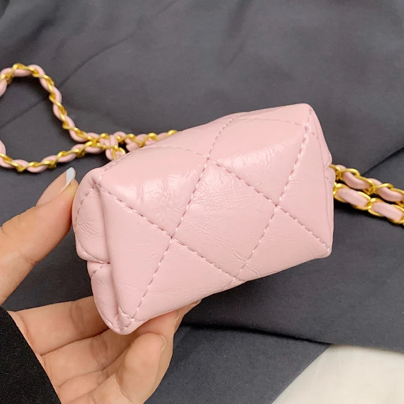 Super Mini Crossbody Bags For Women Designer Bag Luxury Chain Shoulder Coin Mini Purse Cute Clip Lipstick Bag Lady Cute Hobo Bag - Artigo Importado