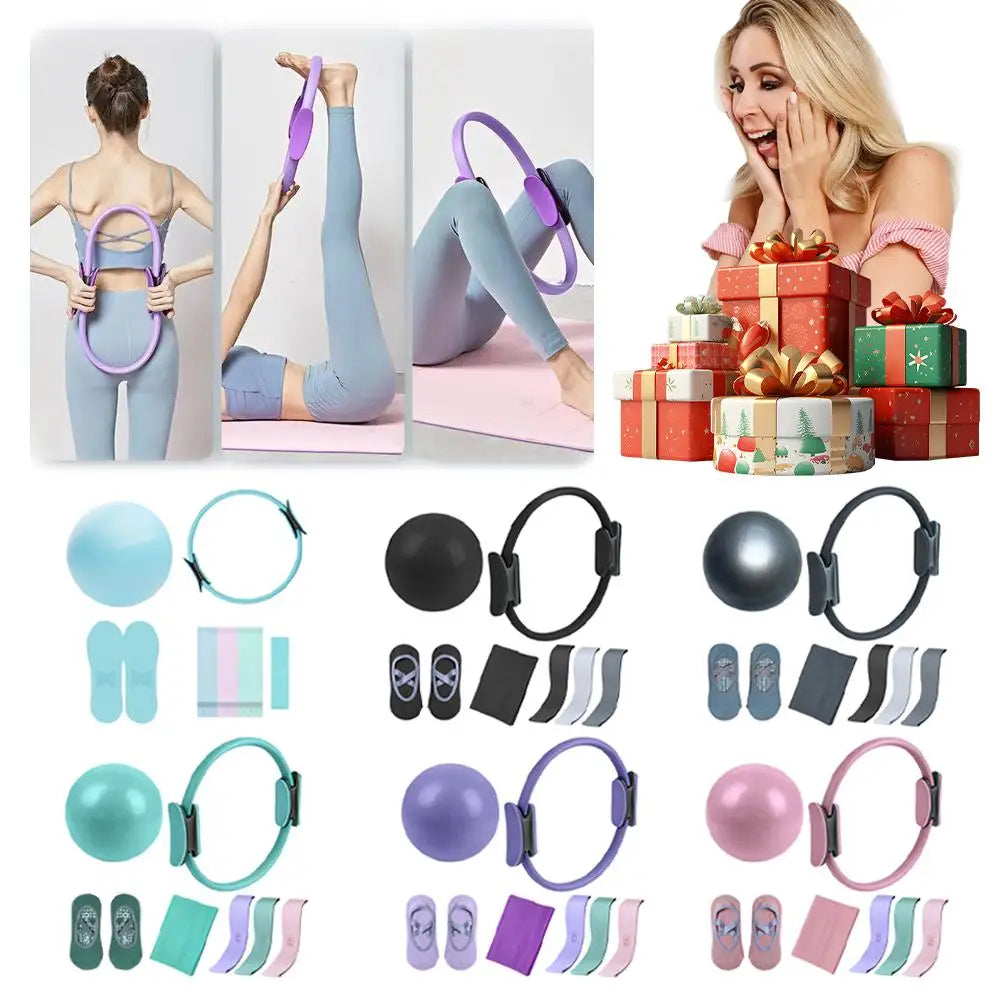 Yoga Fitness Ring Pilates Ring Women Girl Exercise Home Resistance Elasticity Yoga Gym Workout Pilates Circle Yoga Circle ﻿ - Artigo Importado