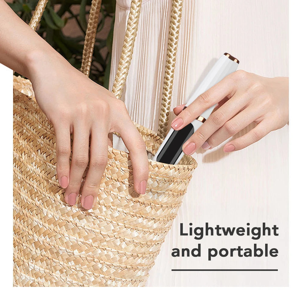 Heated Eyelash Curler Pen with Comb Electric Digital yelash Curling Device Rechargeable Beauty Makeup Tool 3 Temperature Modes - Artigo Importado