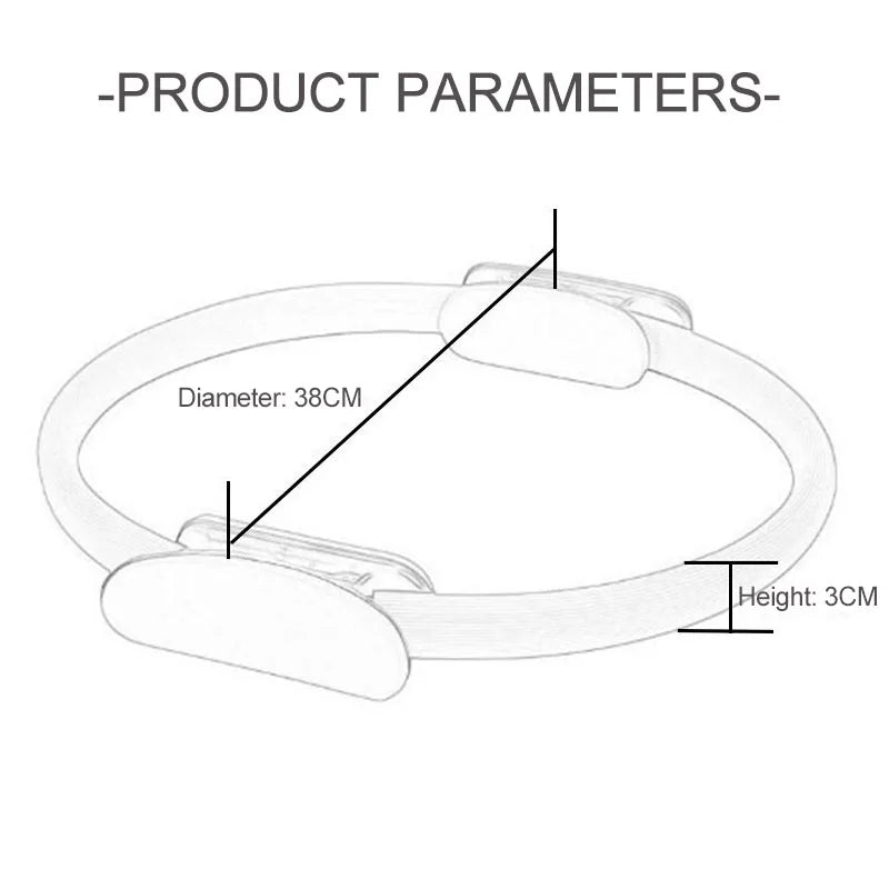 Pilates and Yoga Ring Circle Pack Ring for Pilates Ring Kit Betterme Circle Equipment Pilates Set for Home Workout YJQ01 - Artigo Importado