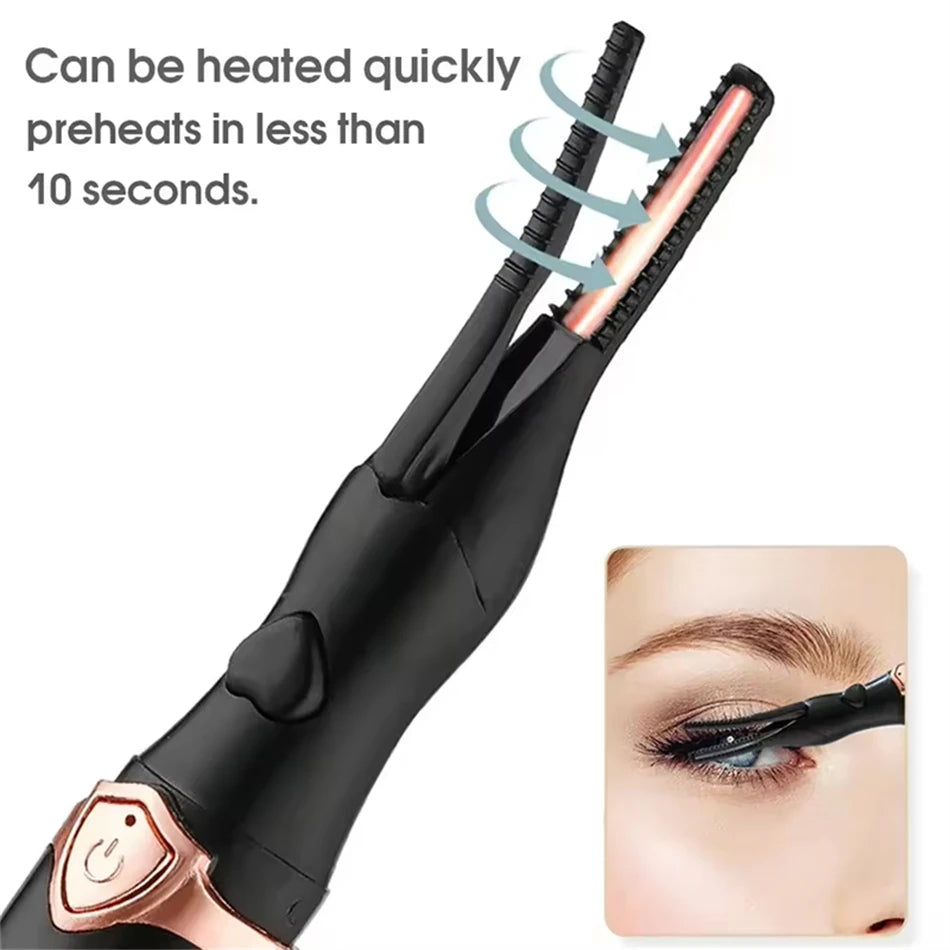 Heated Eyelash Curler for Women Mini USB Rechargeable Finalize Eyelash Tool for Makeup Natural Curling Eye Lashes 2025New - Artigo Importado