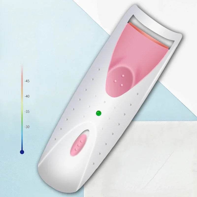 New Women Makeup Electric Heated Eyelash Curler Long Lasting Eye Lash Perm Heated Eyelashes Clip Automatic Tool - Artigo Importado