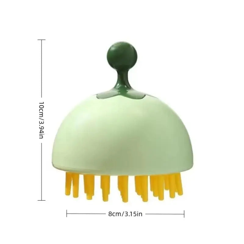 Silicone Shampoo Scalp Hair Massager Comb Bath Cleansing Exfoliator Brush Shampoo Massager Scalp Acupuncture Point Massage Brush - Artigo Importado