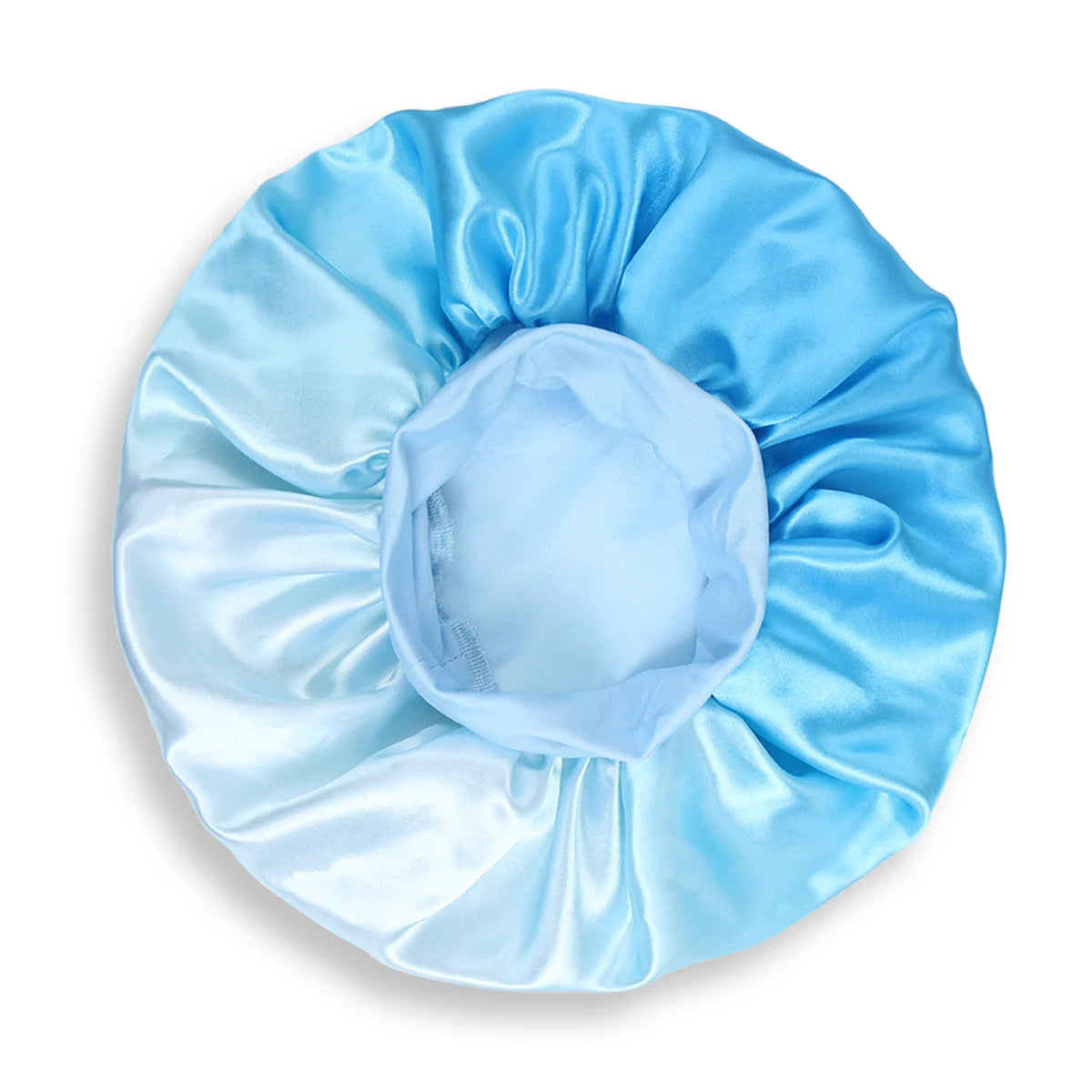 Satin Silk Bonnet Cap with Frontal Wrap, Wide Band, Colorful Fade Printing, Soft Nightcaps, Hair Protect Sleep, Extra Big Size - Artigo Importado