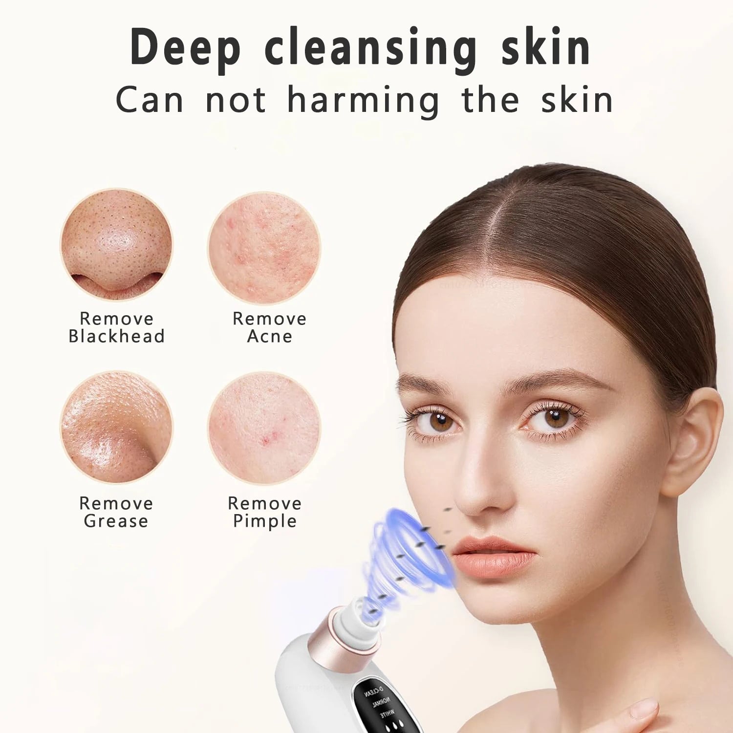 Blackhead Remover Pore Vacuum Face Cleaner Electric Pimple Acne Black Head Removal USB Rechargeable Water Cycle Black Dot Remove - Artigo Importado
