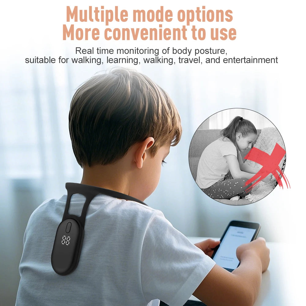 Back Posture Corrector Posture Correction Improve Hunchback Back and Shoulder Relax Time Vibration Reminder for Adults & Kids - Artigo Importado