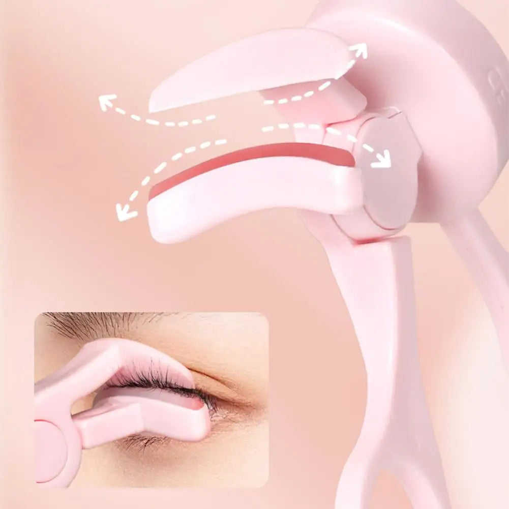 Electric Heated Eyelash Curler Rechargeable Type Curling Heated Eyelash Lasting Shaping Clip Device Tool - Artigo Importado