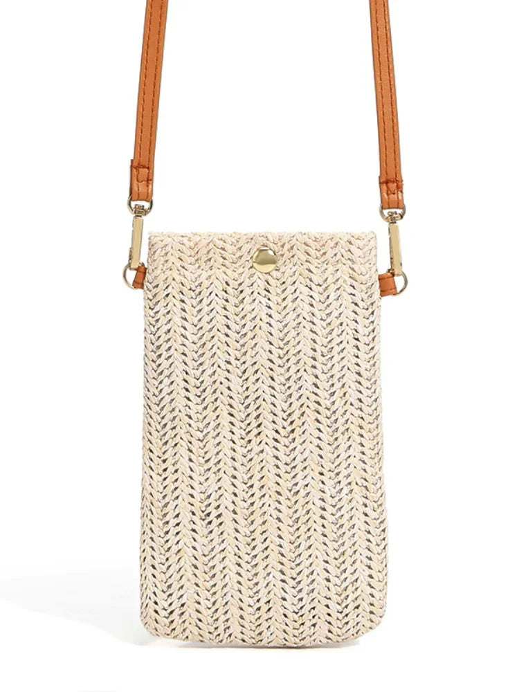 Crossbody Bags for Women Mini Mobile Phone Beach Bag Fashionable Purses and Handbags Luxury Designer Lipstick Bag Satchels - Artigo Importado