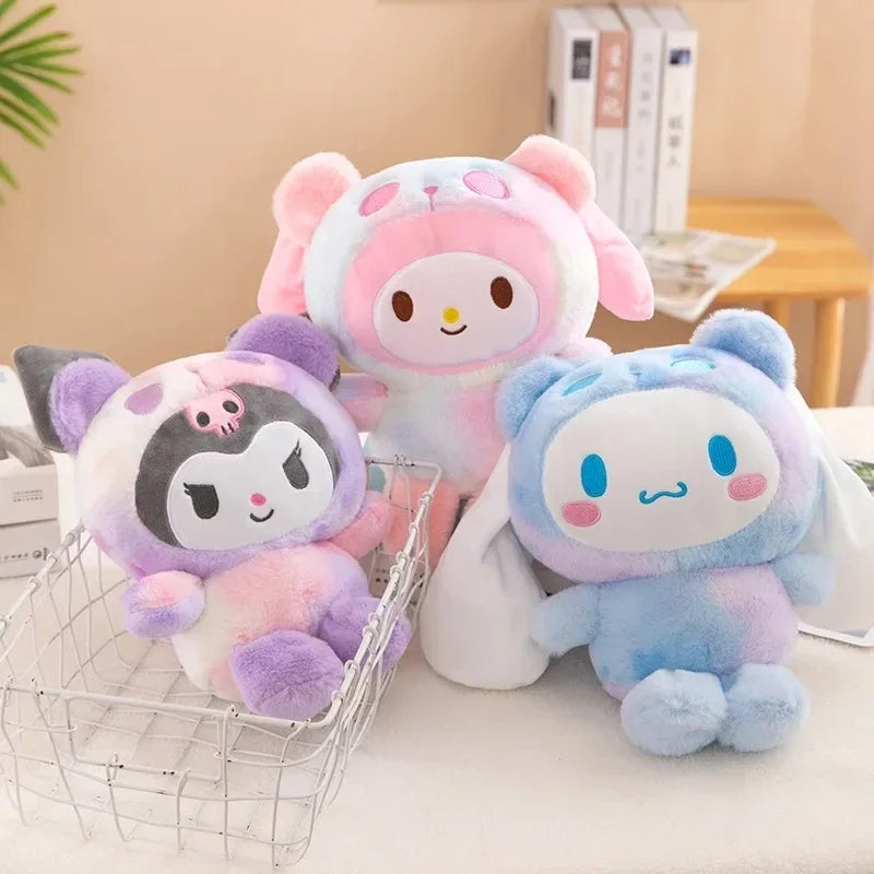 Sanrio Plush Kawaii Sanrio Kuromi My Melody Cinnamoroll Plush Toys Doll Pillow Anime Cartoon Kids Gifts Room Decoration Dolls.** - Artigo Importado