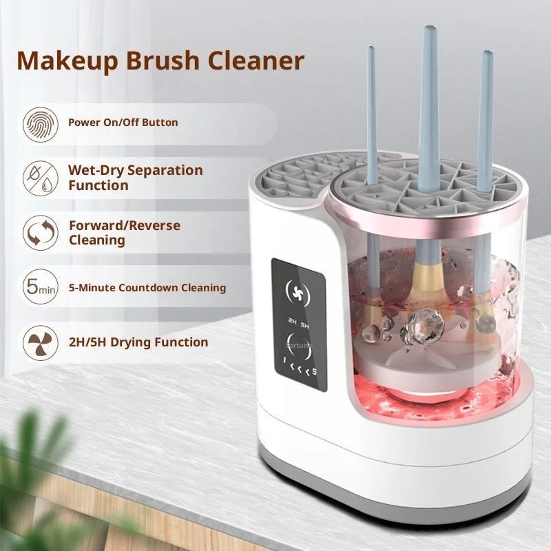 Makeup Brush Cleaner  Electric Drying and Brush-washing A Fully Automatic Cleaning Tool That Doesn't Damage The Bristles - Artigo Importado