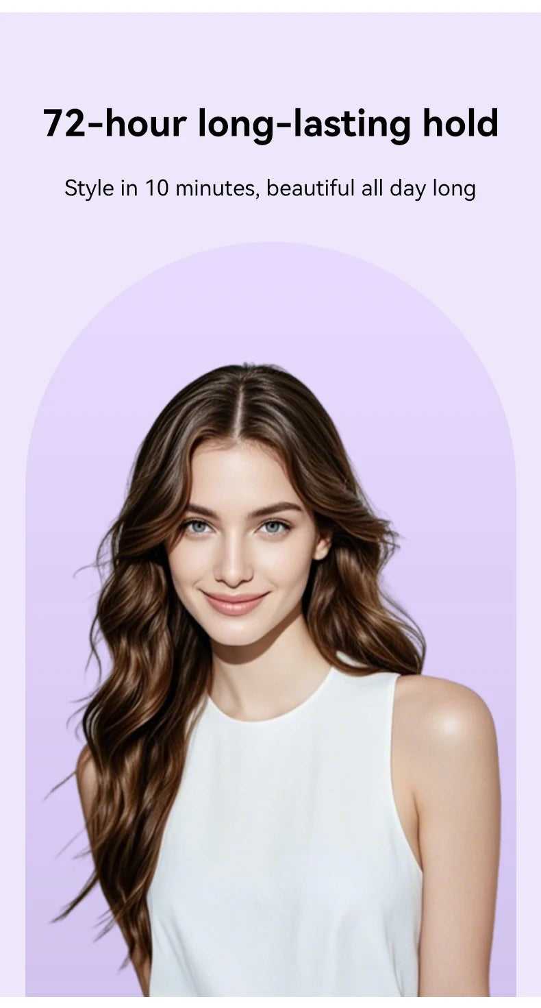 Automatic Hair Curling Iron 32mm Hair Curler Ceramic  Rotating Professional Hair Waver Curling Tool Hair curler for long hair - Artigo Importado