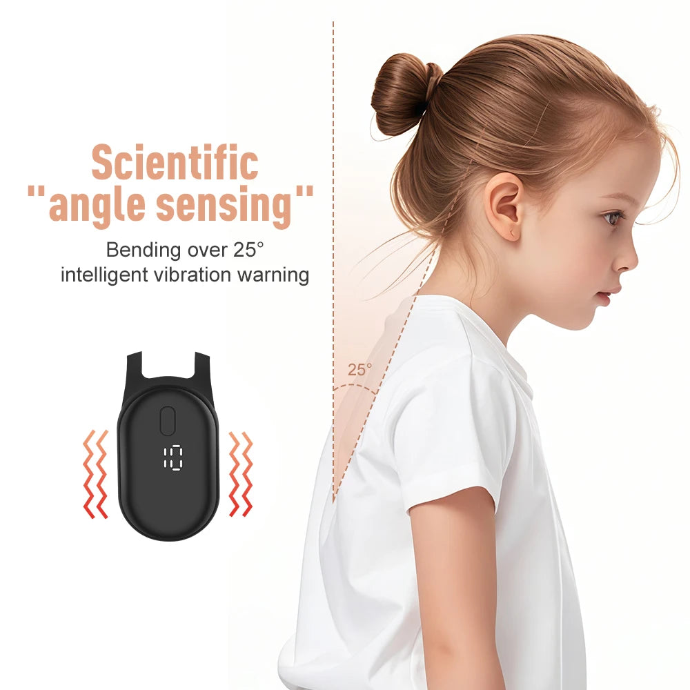 Back Posture Corrector Posture Correction Improve Hunchback Back and Shoulder Relax Time Vibration Reminder for Adults & Kids - Artigo Importado