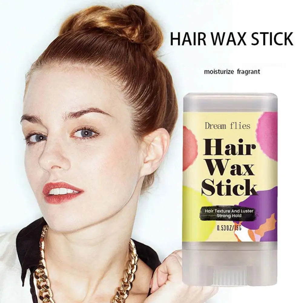 15g Portable Hair Wax Stick Hair Styling Wax Stick Hair Molding Stick Non-greasy Hair Wax For Edge Curly Hair Frizz Hair - Artigo Importado