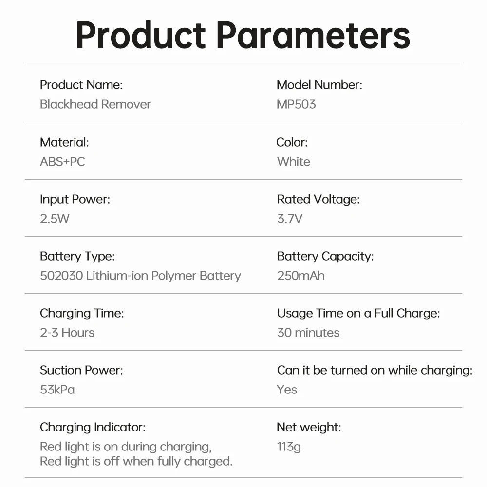 3 Suction Mode Blackhead Remover Face Cleansing Beauty Machine Dead Skin Remover Face Vacuum Blackhead Removal Skin Care Tool - Artigo Importado