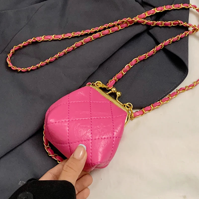 Super Mini Crossbody Bags For Women Designer Bag Luxury Chain Shoulder Coin Mini Purse Cute Clip Lipstick Bag Lady Cute Hobo Bag - Artigo Importado