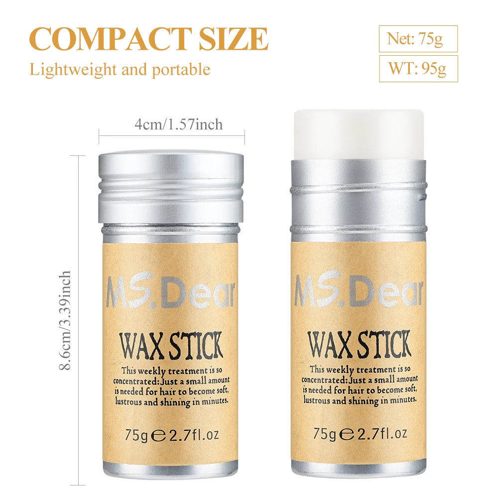 Hair Wax Stick For Wig Professional Hair Wax Stick Gel Cream Non-Greasy Style Hair Wax Stick For Men Women Broken Hair Artifact - Artigo Importado